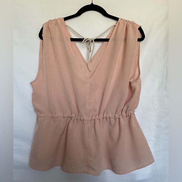 ASOS Tan Puff Sleeve Blouse - Picture 2 of 4
